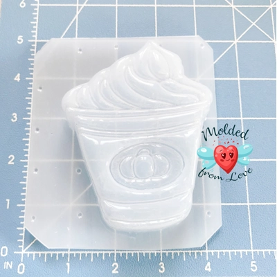 Pumpkin Spice Latte Handmade Plastic Mold BathBomb Mold | Plastic Mold | Soap Mold | Chocolate  Mold