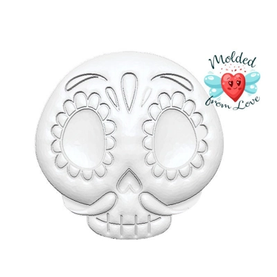 Sugar Skull Man Handmade Plastic Mold, Dia de muerta, soap mold, bathbomb mold, bath bomb mold, clay Sugar Skull Man Handmade Plastic Mold, Dia de muerta, soap mold, bathbomb mold, bath bomb mold, clay