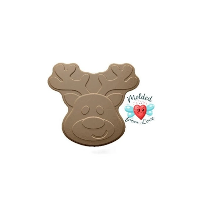 Reindeer Cutie Soap Or Bath Bomb Handmade Plastic Resin Mold Reindeer Cutie Soap Or Bath Bomb Handmade Plastic Resin Mold