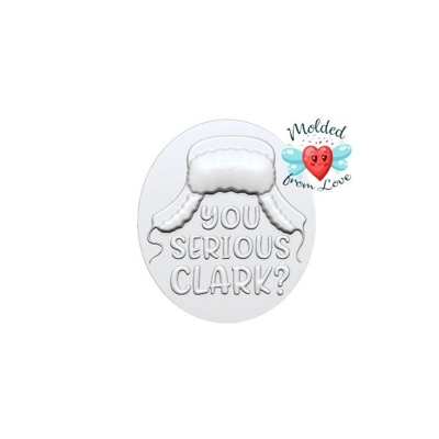 You Serious Clark? for soap or bath bomb/chocolates/ and many other mediums Handmade Plastic Resin M You Serious Clark? for soap or bath bomb/chocolates/ and many other mediums Handmade Plastic Resin M