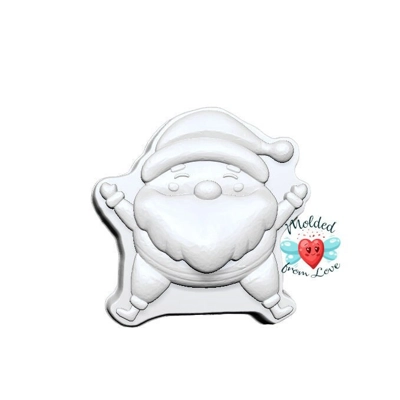 Joyful Santa Handmade Plastic Mold BathBomb Mold | Plastic Mold | Soap Mold | Chocolate Mold | Cand Joyful Santa Handmade Plastic Mold BathBomb Mold | Plastic Mold | Soap Mold | Chocolate Mold | Cand