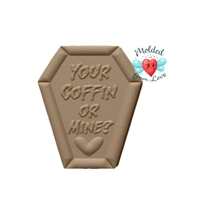 Your Coffin or Mine? Soap/ Bath Bomb/Chocolate ect. Handmade Plastic Mold Your Coffin or Mine? Soap/ Bath Bomb/Chocolate ect. Handmade Plastic Mold