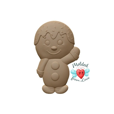 Frosted Kawaii Gingerbread Boy Handmade Plastic Mold BathBomb Mold | Plastic Mold | Soap Mold | Choc Frosted Kawaii Gingerbread Boy Handmade Plastic Mold BathBomb Mold | Plastic Mold | Soap Mold | Choc