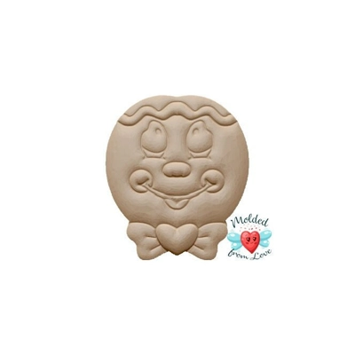 Kawaii Gingerbread head Handmade Plastic Mold BathBomb Mold | Plastic Mold | Soap Mold | Chocolate