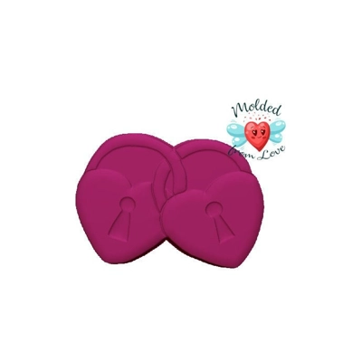 Valentine Heart Locks Soap Or Bath Bomb Chocolates Wax Plaster Clay Handmade Plastic Resin Mold Valentine Heart Locks Soap Or Bath Bomb Chocolates Wax Plaster Clay Handmade Plastic Resin Mold
