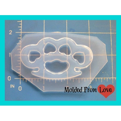 Knuckles with heart shape holes Flexible Plastic Handmade Resin Mold- Knuckles with heart shape holes Flexible Plastic Handmade Resin Mold-