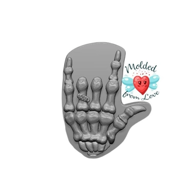 I LOVE YOU Skeleton Hand Handmade Plastic Mold BathBomb Mold | Plastic Mold | Soap Mold | Chocolate I LOVE YOU Skeleton Hand Handmade Plastic Mold BathBomb Mold | Plastic Mold | Soap Mold | Chocolate