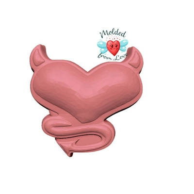 Devil Bad Girl Heart Handmade Plastic Mold, Soap mold, Bathbomb mold, Bath bomb mold, Chocolate mold Devil Bad Girl Heart Handmade Plastic Mold, Soap mold, Bathbomb mold, Bath bomb mold, Chocolate mold