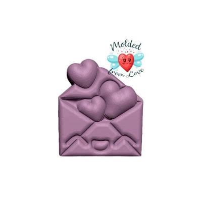 Kawaii Love Letter Soap Or Bath Bomb Handmade Plastic Resin Mold Kawaii Love Letter Soap Or Bath Bomb Handmade Plastic Resin Mold