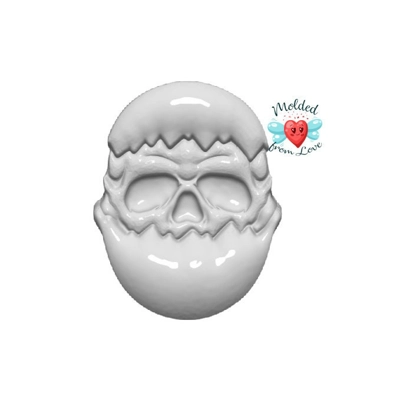 Skull Easter Egg Soap Or Bath Bomb Handmade Plastic Mold Scream Skull Easter Egg Soap Or Bath Bomb Handmade Plastic Mold Scream