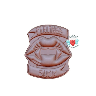 Feelings Suck Soap Or Bath Bomb Handmade Plastic Resin Mold Feelings Suck Soap Or Bath Bomb Handmade Plastic Resin Mold
