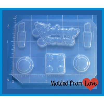 Full Palette Makeup Junkie Handmade Flexible Resin Mold Full Palette Makeup Junkie Handmade Flexible Resin Mold