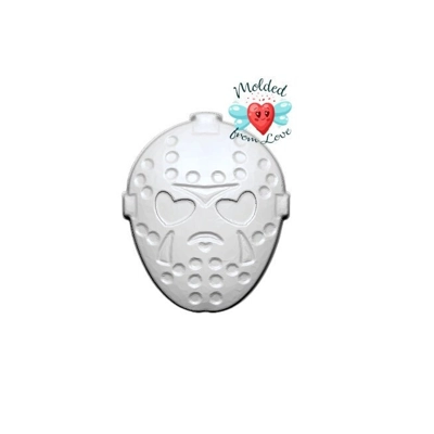 Hockey Mask Heart Eyes Handmade Plastic Mold BathBomb Mold | Plastic Mold | Soap Mold | Chocolate M Hockey Mask Heart Eyes Handmade Plastic Mold BathBomb Mold | Plastic Mold | Soap Mold | Chocolate M