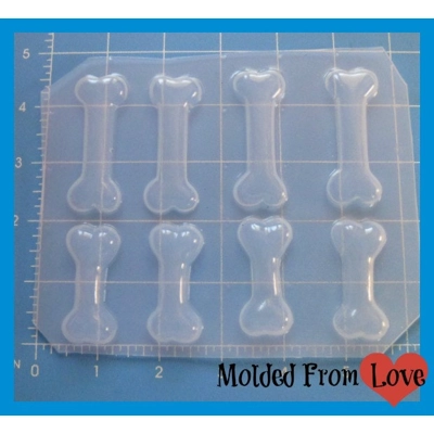 Sheet of 8 Bones Handamde Flexible Resin Mold Sheet of 8 Bones Handamde Flexible Resin Mold