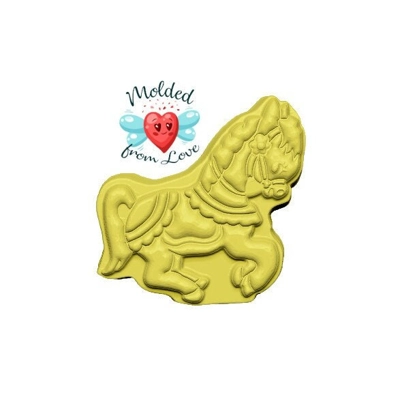 Retro Carousel Horse Soap Or Bath Bomb Handmade Plastic Resin Mold