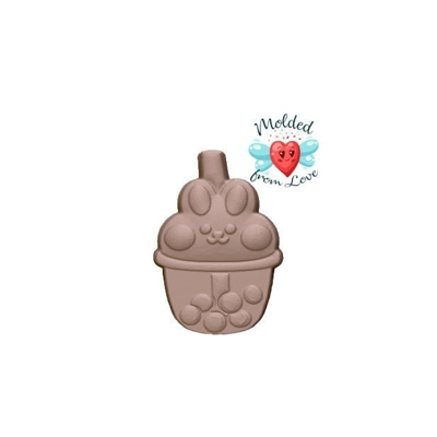 Kawaii Bubble Drink Bunny Soap Or Bath Bomb/Chocolate/Wax/Clay/Plaster Handmade Plastic Mold