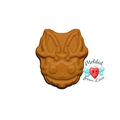 Kawaii Jackalope Handmade Plastic Mold BathBomb Mold | Plastic Mold | Soap Mold | Chocolate Mold | Kawaii Jackalope Handmade Plastic Mold BathBomb Mold | Plastic Mold | Soap Mold | Chocolate Mold |