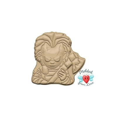 Horror Doll with Axe soap or bath bomb Handmade Plastic Resin Mold, wax mold, resin mold, chocolate Horror Doll with Axe soap or bath bomb Handmade Plastic Resin Mold, wax mold, resin mold, chocolate