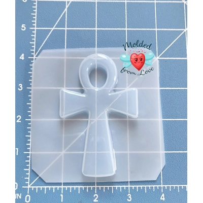 Small Rounded Chunky Ankh Shape Handmade Plastic Resin Mold Small Rounded Chunky Ankh Shape Handmade Plastic Resin Mold