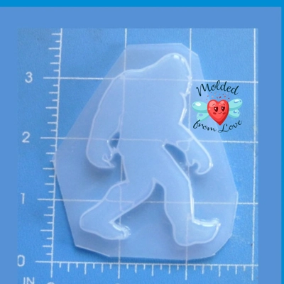 BIGFOOT Shape Handmade Plastic Mold, Jewlery mold, Resin mold, UV Resin mold, Magnet mold, Keychain BIGFOOT Shape Handmade Plastic Mold, Jewlery mold, Resin mold, UV Resin mold, Magnet mold, Keychain