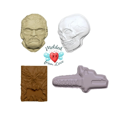 Evil Zombies Dead Handmade Plastic Soap, Bathbomb, Chocolates, Plaster, Clay, Wax, Resin Mold Evil Zombies Dead Handmade Plastic Soap, Bathbomb, Chocolates, Plaster, Clay, Wax, Resin Mold