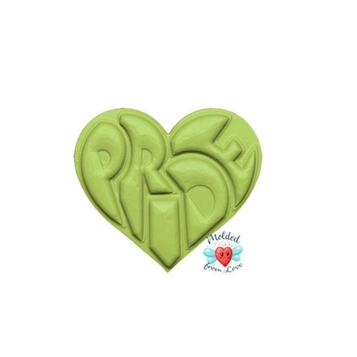 Pride Heart soap or bath bomb Handmade Plastic Resin Mold Pride Heart soap or bath bomb Handmade Plastic Resin Mold
