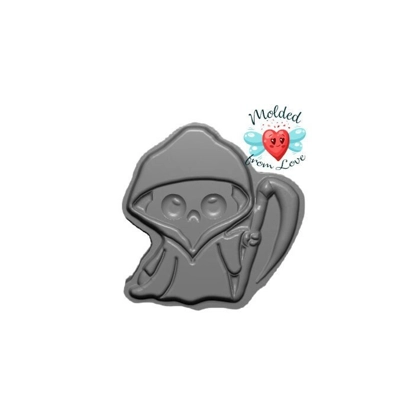Kawaii Grim Reaper Handmade Plastic Mold BathBomb Mold | Plastic Mold | Soap Mold | Chocolate  Mold