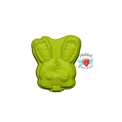 Zombified Bunny Rabbit Handmade Plastic Mold BathBomb Mold | Plastic Mold | Soap Mold | Chocolate M Zombified Bunny Rabbit Handmade Plastic Mold BathBomb Mold | Plastic Mold | Soap Mold | Chocolate M