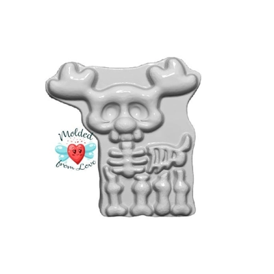 Creepy Christmas Series Reindeer Skeleton Handmade Plastic Mold BathBomb Mold | Plastic Mold | Soap Creepy Christmas Series Reindeer Skeleton Handmade Plastic Mold BathBomb Mold | Plastic Mold | Soap