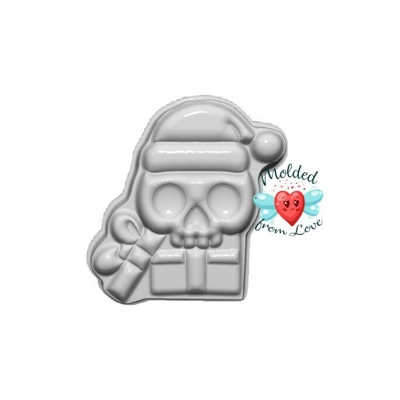 Creepy Christmas Series Skull Present Handmade Plastic Mold BathBomb Mold | Plastic Mold | Soap Mold Creepy Christmas Series Skull Present Handmade Plastic Mold BathBomb Mold | Plastic Mold | Soap Mold
