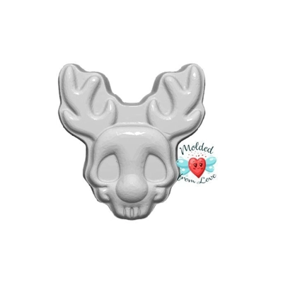 Creepy Christmas Series Kawaii Reindeer Skull Soap/ BathBomb/Chocolate/Wax Handmade Plastic Mold Creepy Christmas Series Kawaii Reindeer Skull Soap/ BathBomb/Chocolate/Wax Handmade Plastic Mold