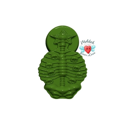 Spooky Christmas Ribcage Christmas Tree Handmade Plastic Mold BathBomb Mold | Plastic Mold | Soap Mo Spooky Christmas Ribcage Christmas Tree Handmade Plastic Mold BathBomb Mold | Plastic Mold | Soap Mo
