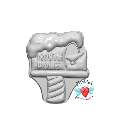 North Pole Mailbox Soap/ BathBomb/Chocolate/Wax Handmade Plastic Mold/Plaster Mold/Clay Mold/Resin North Pole Mailbox Soap/ BathBomb/Chocolate/Wax Handmade Plastic Mold/Plaster Mold/Clay Mold/Resin