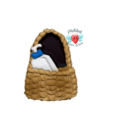 It Puts the Lotion on It's Skin Soap Or Bath Bomb Handmade Plastic Resin Mold