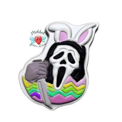 Some Bunny Is Screaming Horror Easter Series Handmade Plastic Mold BathBomb Mold | Plastic Mold | So Some Bunny Is Screaming Horror Easter Series Handmade Plastic Mold BathBomb Mold | Plastic Mold | So