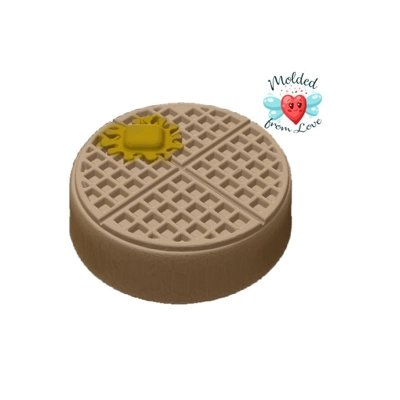 Let Go My Waffle! Soap Or Bath Bomb Handmade Plastic Resin Mold Let Go My Waffle! Soap Or Bath Bomb Handmade Plastic Resin Mold
