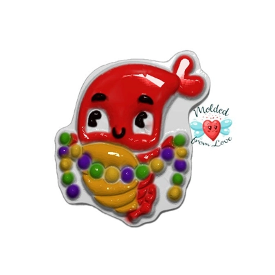 Mardi Gras Craw Fishy Handmade Plastic Mold BathBomb Mold | Plastic Mold | Soap Mold | Chocolate Mo Mardi Gras Craw Fishy Handmade Plastic Mold BathBomb Mold | Plastic Mold | Soap Mold | Chocolate Mo