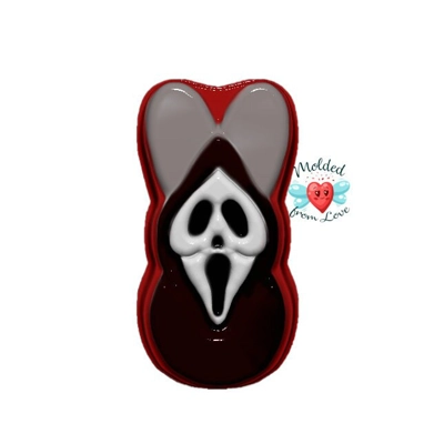 HORROR Easter Ghost Bunny Soap Or Bath Bomb Handmade Plastic Resin Mold