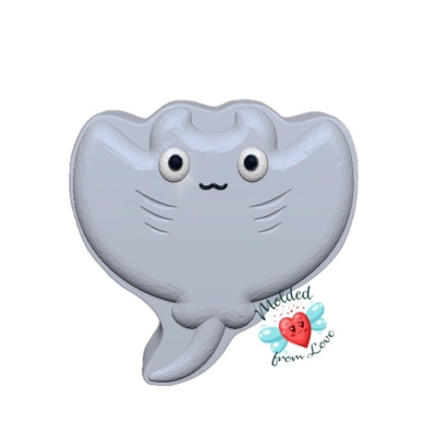 Kawaii Manta Ray Handmade Plastic Mold BathBomb Mold | Plastic Mold | Soap Mold | Chocolate Mold | Kawaii Manta Ray Handmade Plastic Mold BathBomb Mold | Plastic Mold | Soap Mold | Chocolate Mold |