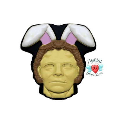 HORROR Easter Bunny Boogey Man Soap Or Bath Bomb Handmade Plastic Resin Mold HORROR Easter Bunny Boogey Man Soap Or Bath Bomb Handmade Plastic Resin Mold