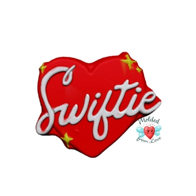 Swiftie Heart Soap Or Bath Bomb Handmade Plastic Resin Mold Swiftie Heart Soap Or Bath Bomb Handmade Plastic Resin Mold