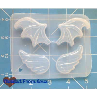 Jody's New Bat wings and Kawaii Wings Set Handmade Plastic Mold Jody's New Bat wings and Kawaii Wings Set Handmade Plastic Mold