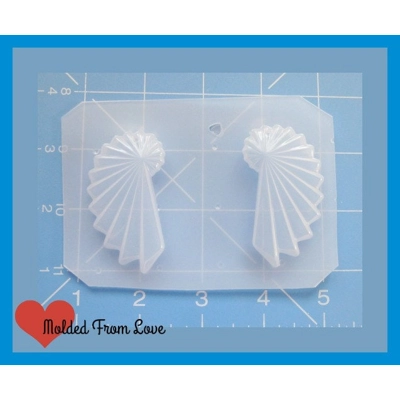 2 vintage Mid Century Swirl shapes Handmade Flexible Plastic Resin Mold 2 vintage Mid Century Swirl shapes Handmade Flexible Plastic Resin Mold