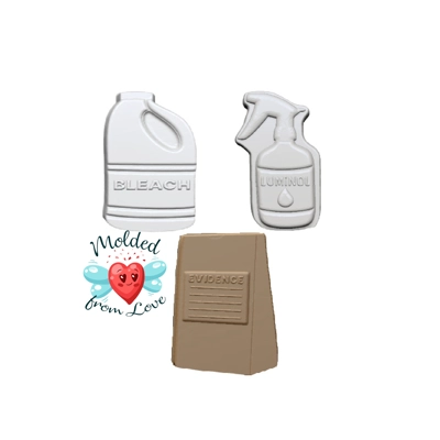 True Crime Set Soap/ Bath Bomb Handmade Plastic Mold