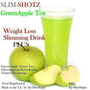Green Apple Keto Slim Shots Juice Slim Drink Weight loss p..