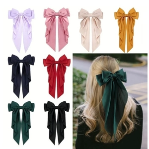 Beautiful Large Satin bow,with Clip,Ribbon|Elegant,Versati..