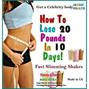 10 Days FAST Weight loss Slimming Diet Juice Shakes PLUS+Free JUICE BOOSTER BERRIES Capsules