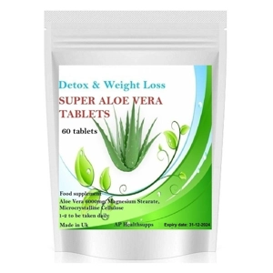 Jerniz Health Strong Aloe Vera Cleanse and Slim Diet Pills Tablets x 60 Weight loss Slimming