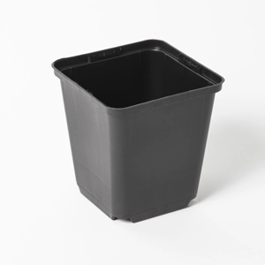 Vierkante kweekpot 9 cm / 0,46l zwart
