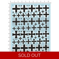 WWII Germany Cross Decal sheet